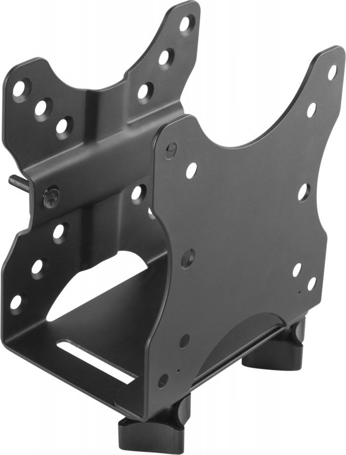 Држач за мини компјутер Art PCM-03, монтажа зад монитор или под маса, црн