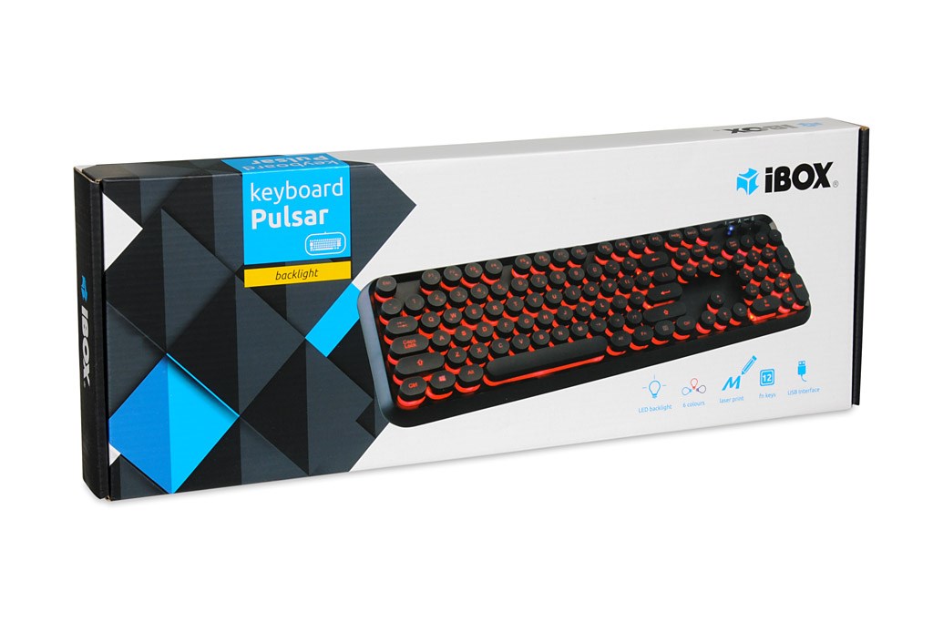 Tastierë iBOX PULSAR IKS620, USB, e zezë