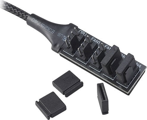 Splitter për ftohës Akasa FLEXA FP5H PWM, 5 porta, 12V 2A, i zi