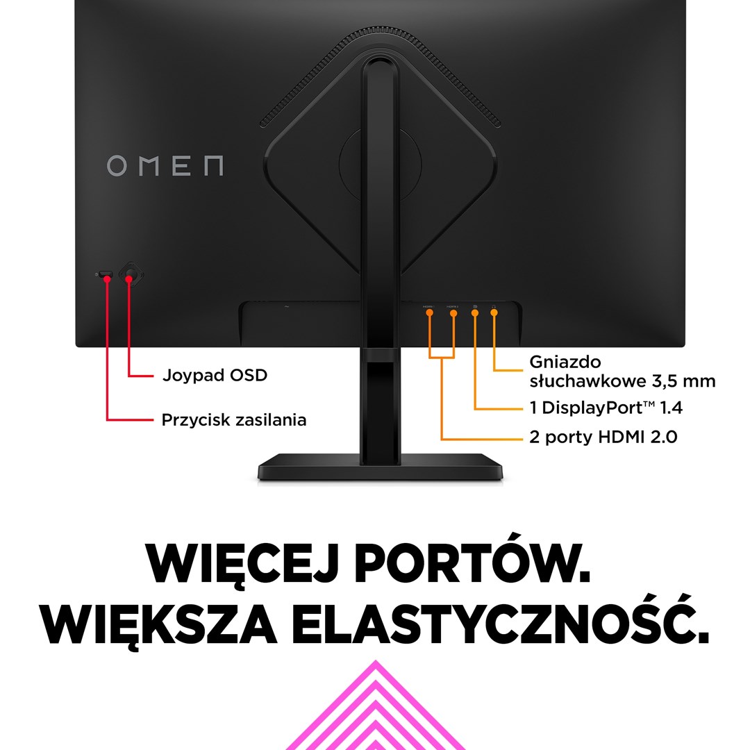 Monitor HP OMEN by, 27", 2560 x 1440, Quad HD, 165 Hz, i zi