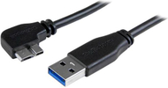 Kabllo StarTech USB-A - Micro-B, 2m, e zezë