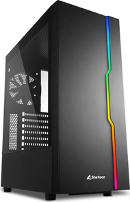 Kasë kompjuteri Sharkoon RGB Slider, e zezë