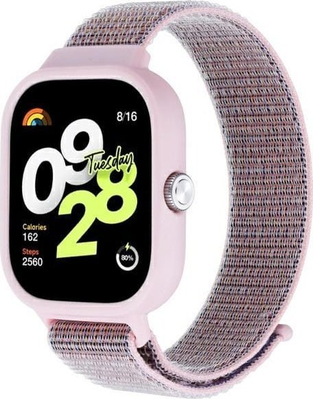Ремче за Beline за Redmi Watch 4, силикон, 22mm, розова