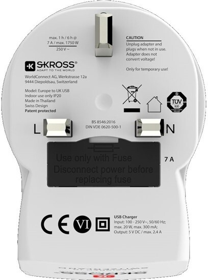 Karikues SKROSS  2x USB për përdorim në UK