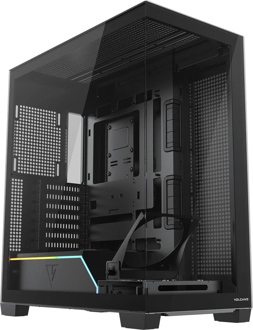 Kутија компјутер MODECOM Volcano Stellar Plus ARGB MIDI, без вентилатори, црна