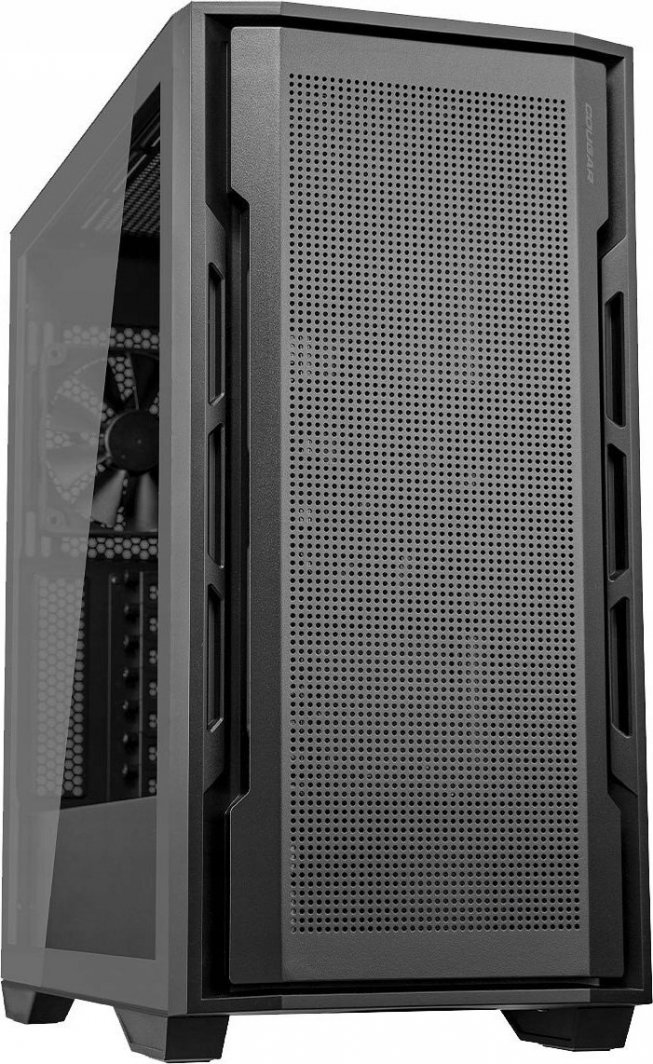 Kasë Cougar Uniface, e zezë, Midi Tower