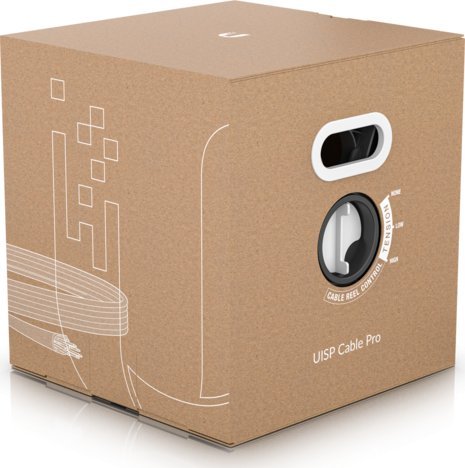 Kabllo rrjeti Ubiquiti UISP-CABLE-PRO, Cat 5e, 305m, e zezë