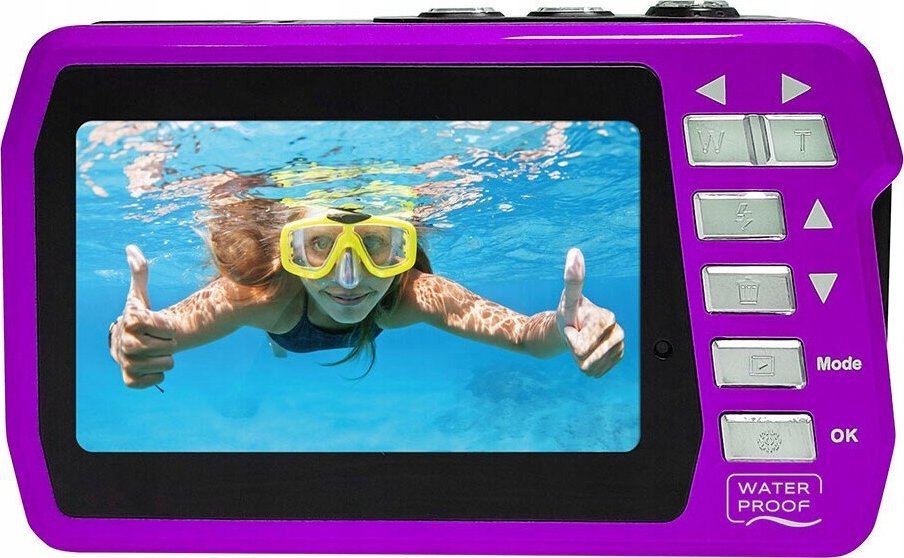Подводен фотоапарат Easypix Aquapix W3048-V, 13MP, видео 4K, жолт