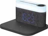 Ламба за маса Проов 3 во 1, ЛЕД 3W, индукциско полнење 15W, темно сива