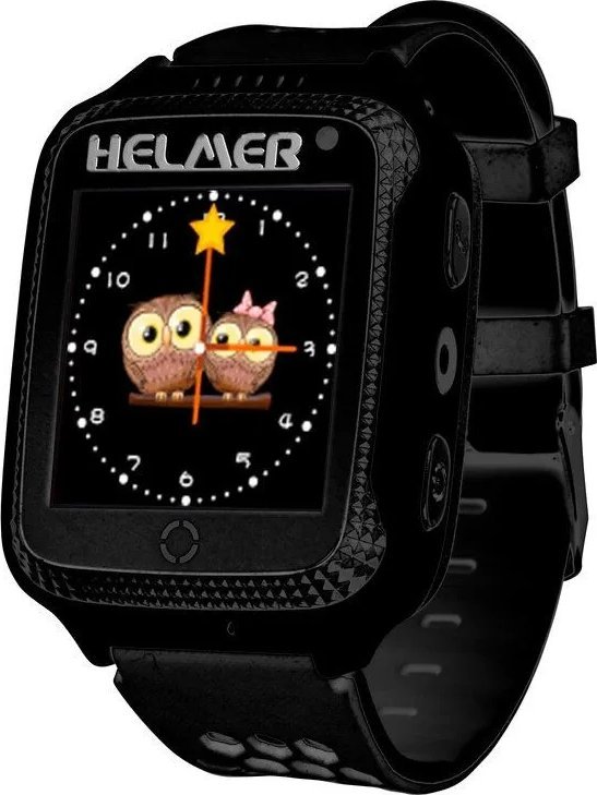 Orë inteligjente Helmer LK 707 Kids, 1.44", GPS, e zezë