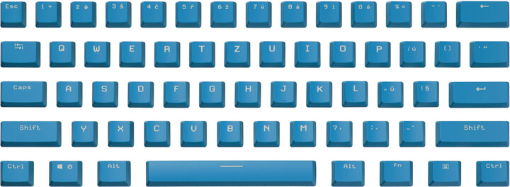 Taste CZC.Gaming Satyr, OEM, 124 copë, të kaltërta