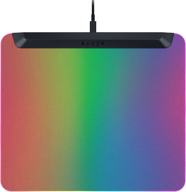 Mousepad Razer Firefly V2 Pro Chroma Phantom Edition, me ndriçim RGB, madhësi standarde, i bardhë