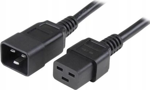 Kabllo energjie Manhattan IEC320, C19 në C20, 16A, 2m, e zezë