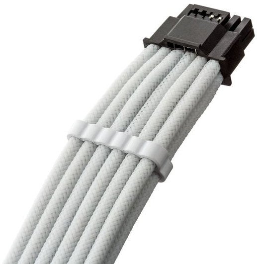 Kabllo për PSU CableMod C-Series Pro ModMesh 12V-2x6, 16-pin në 4x 8-pin, 60 cm, e bardhë