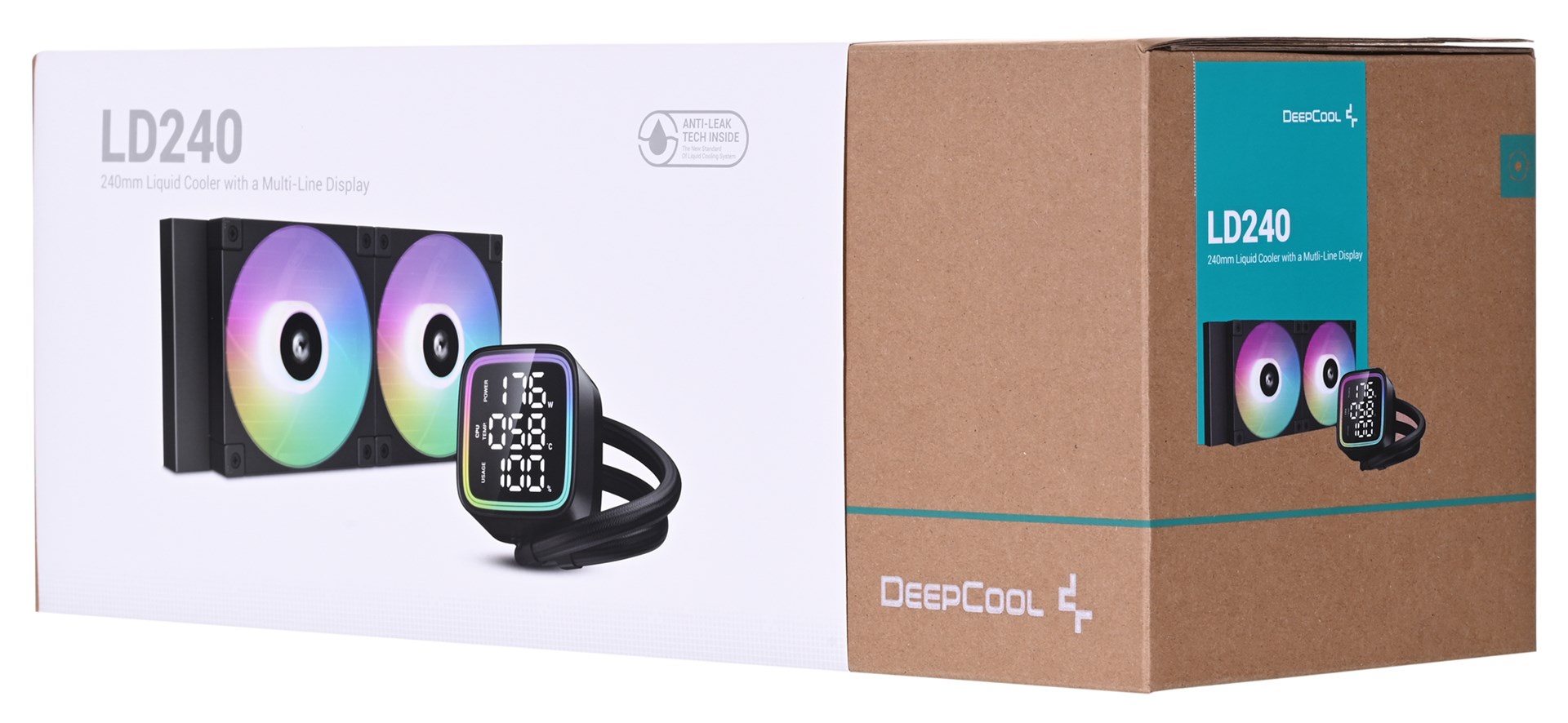 DeepCool LD240 Сè-во-едно ладилник за течности, 12 см, црн