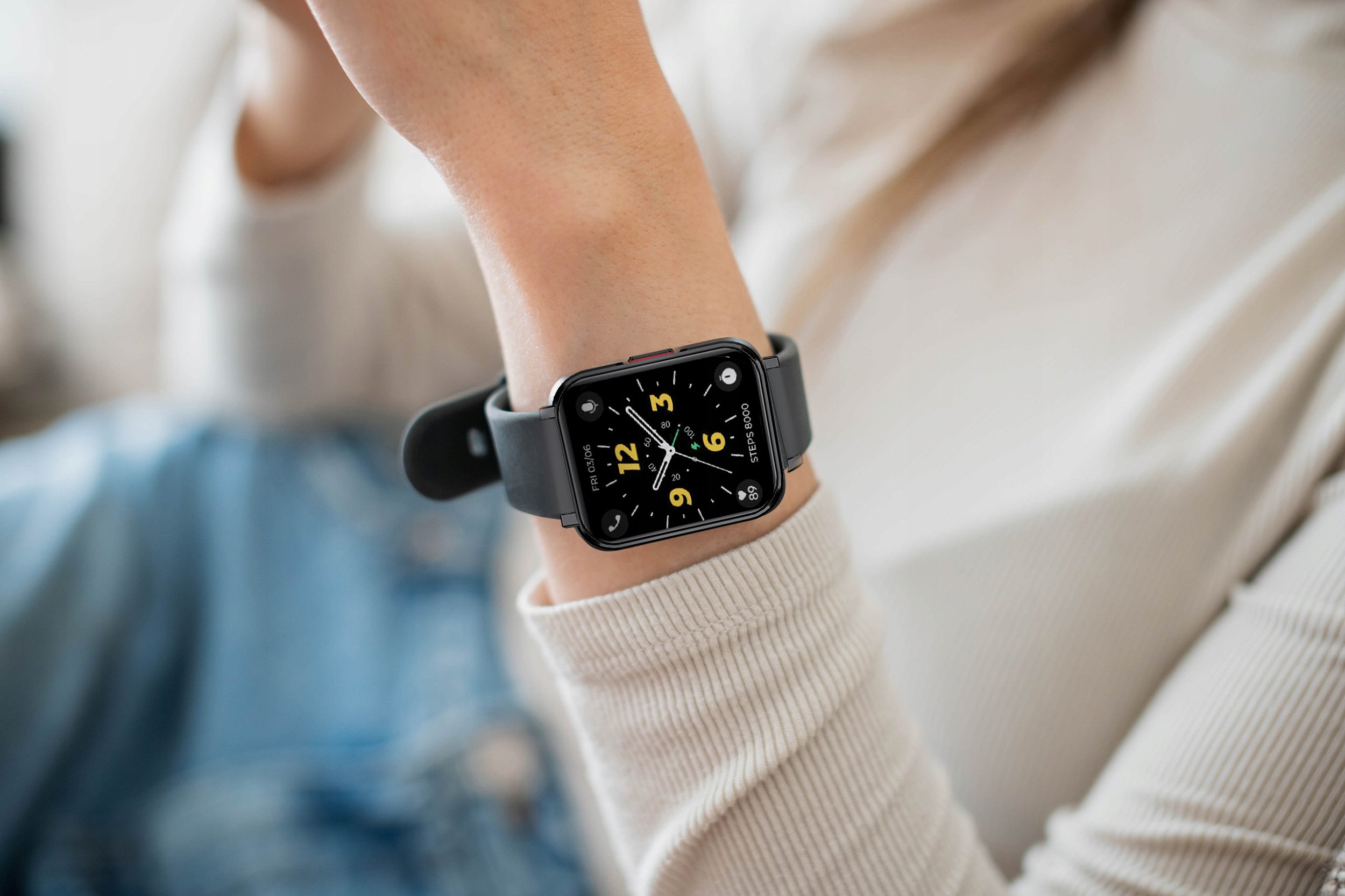 Паметен часовник Kodak SW-7204, 1.28\" Full Touch HD, Bluetooth повик, песочно сребрен со темен ремен