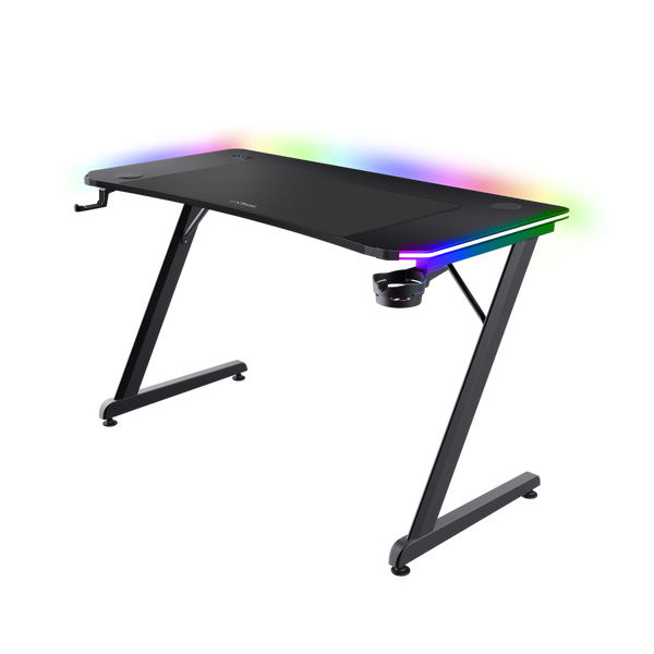 Tavolinë Trust GXT 710, Luminus Pro RGB, e zezë