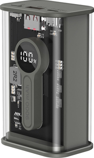 Надворешна батерија Gembird Transparent, 9000mAh, 2x USB, црна