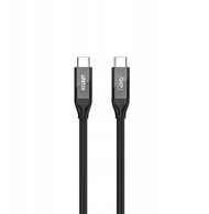 Kabllo USB C Unitek USB 4.0, 2m, 100W PD, 40 Gbps, e zezë