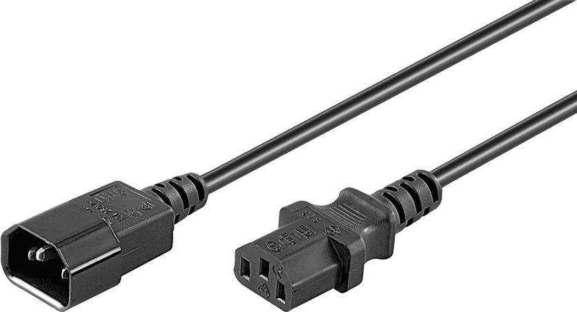 Kabllo energjie Goobay IEC C14 - IEC C13 3m (95287), e zezë Kabllo energjie Goobay IEC C14 - IEC C13 3m (95287), e zezë