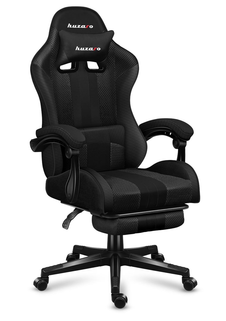 Karrige lojërash Huzaro Force 4.7 Carbon Mesh, e zezë 