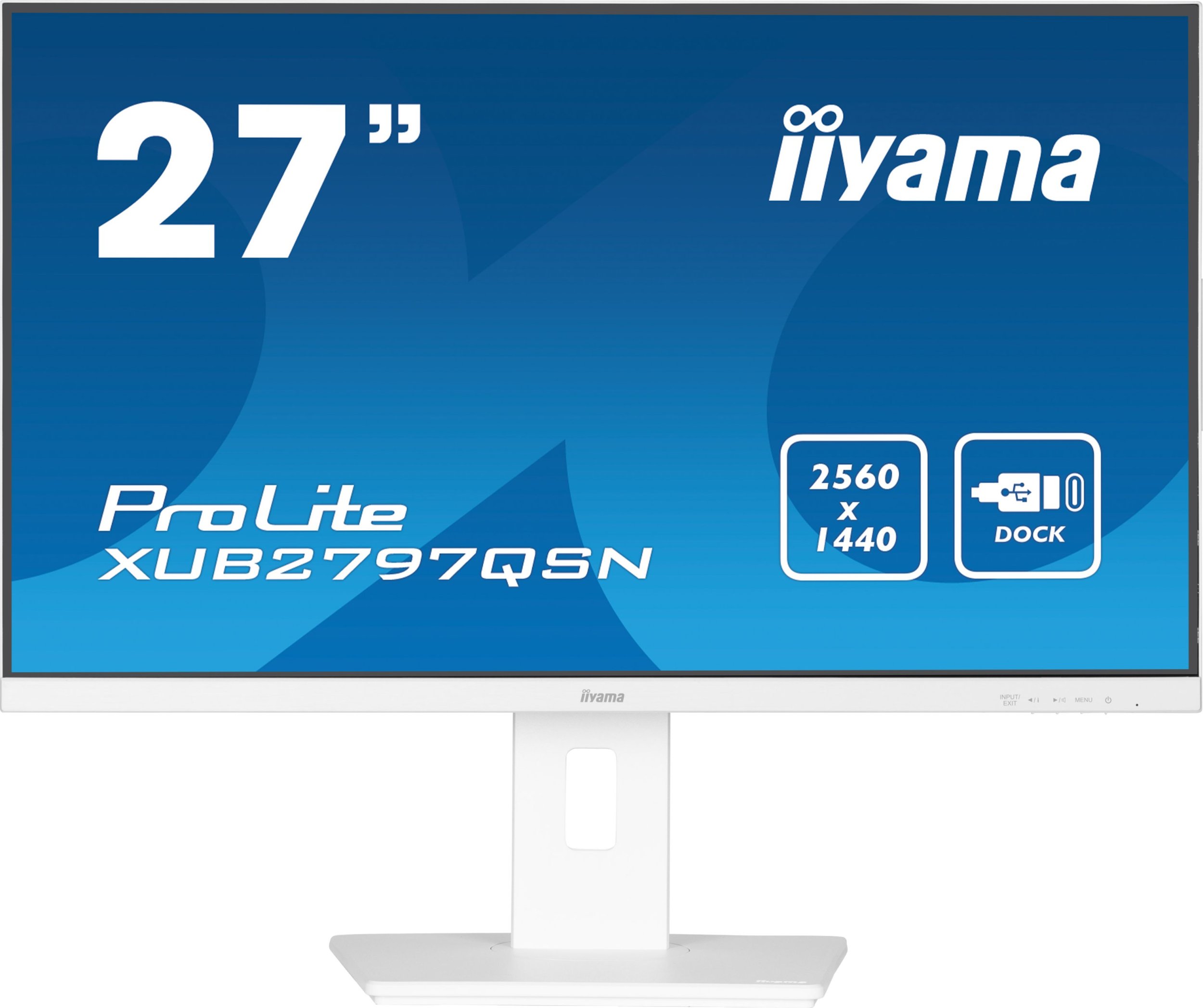 Monitor Iiyama G-MASTER 27", QHD, IPS, USB-C Dock dhe RJ45, i zi