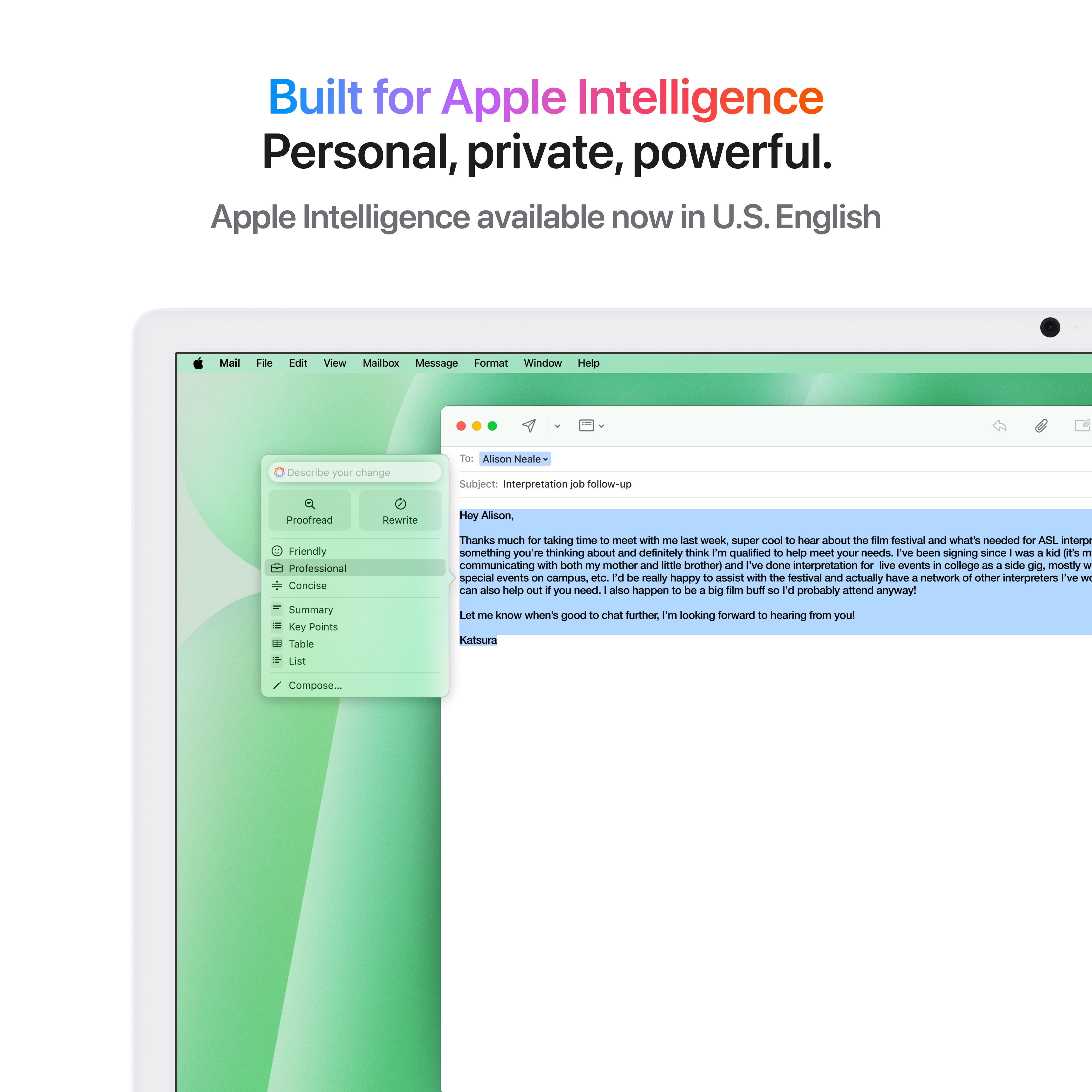 Apple iMac 24", M4 10‑core, 16GB, 256GB SSD, 10‑core GPU, Green