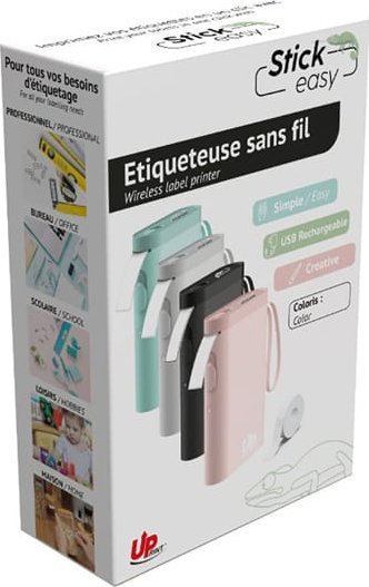 Printer etiketash UPrint Easy UP21, Bluetooth, bateri rikarikueshme, rozë