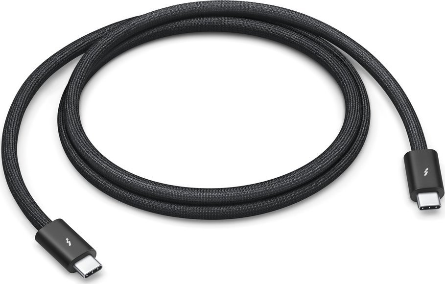 Kabllo USB Apple USB-C - USB-C, 1m, e zezë