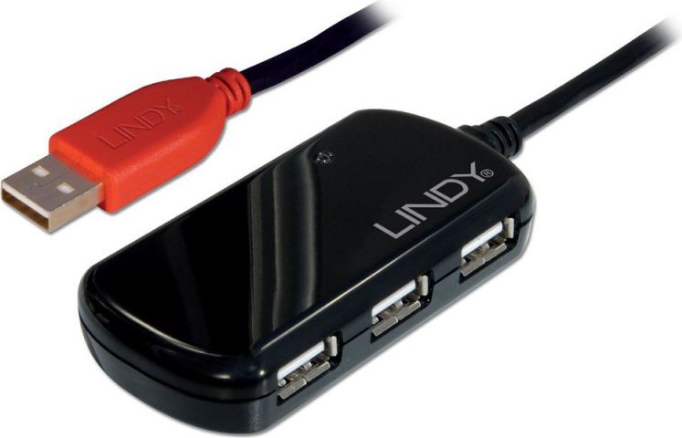 USB HUB Lindy 4x USB-A 2.0 (42783)
