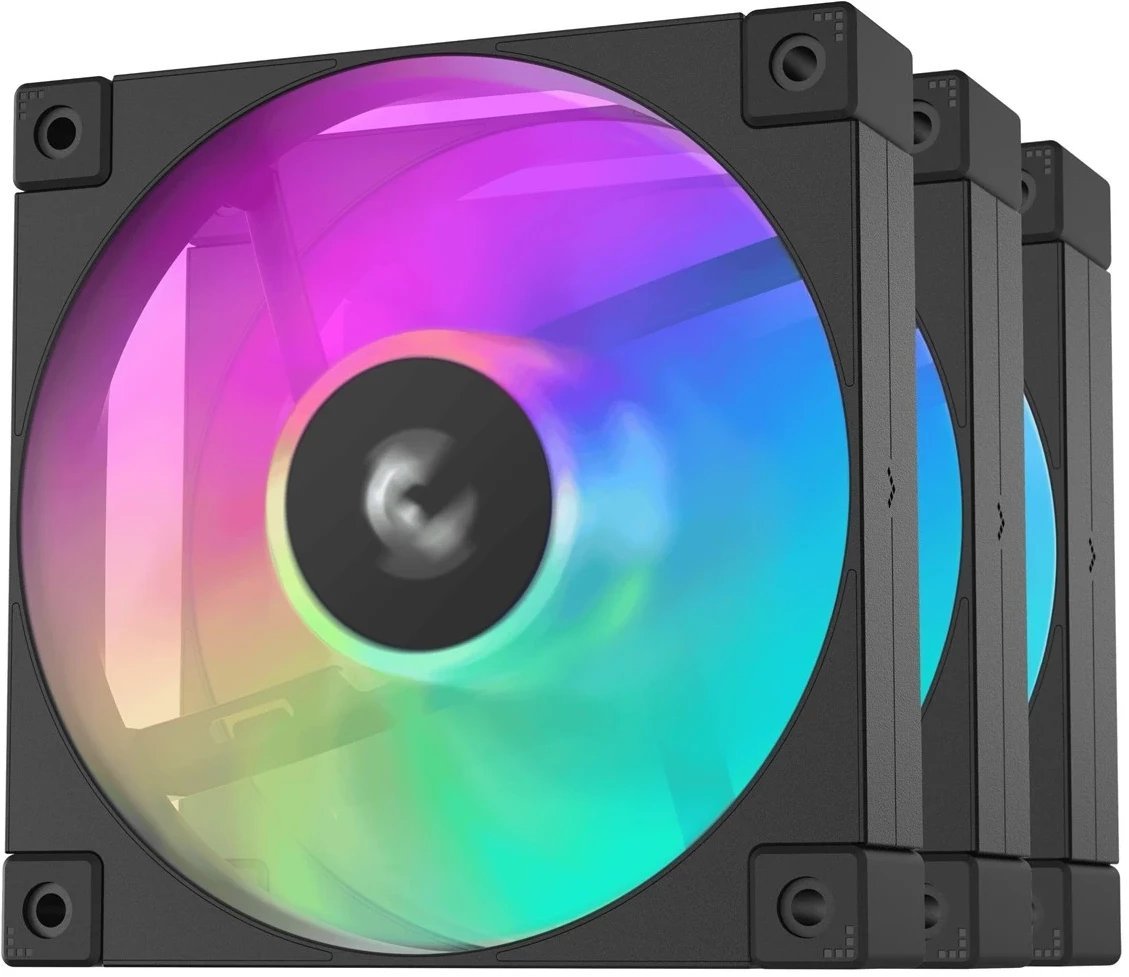 Ventilator kompjuteri JONSBO ZG-120BR, set 3 në 1, 120mm, me LED, shumëngjyrëshe
