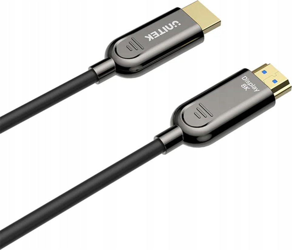 Kabllo optike HDMI UNITEK C11085GY01, HDMI 2.1, 2m, e zezë