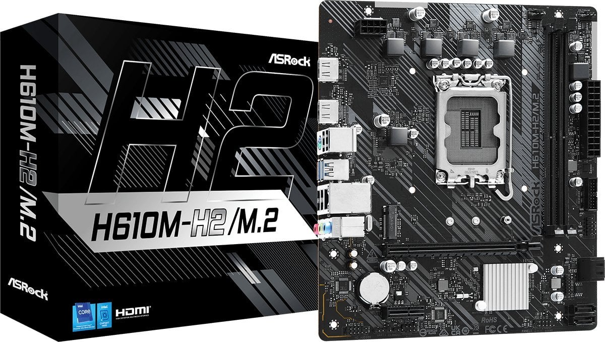 Pllakë amë Asrock H610M-H2/M.2, Intel H610, LGA 1700, Micro ATX