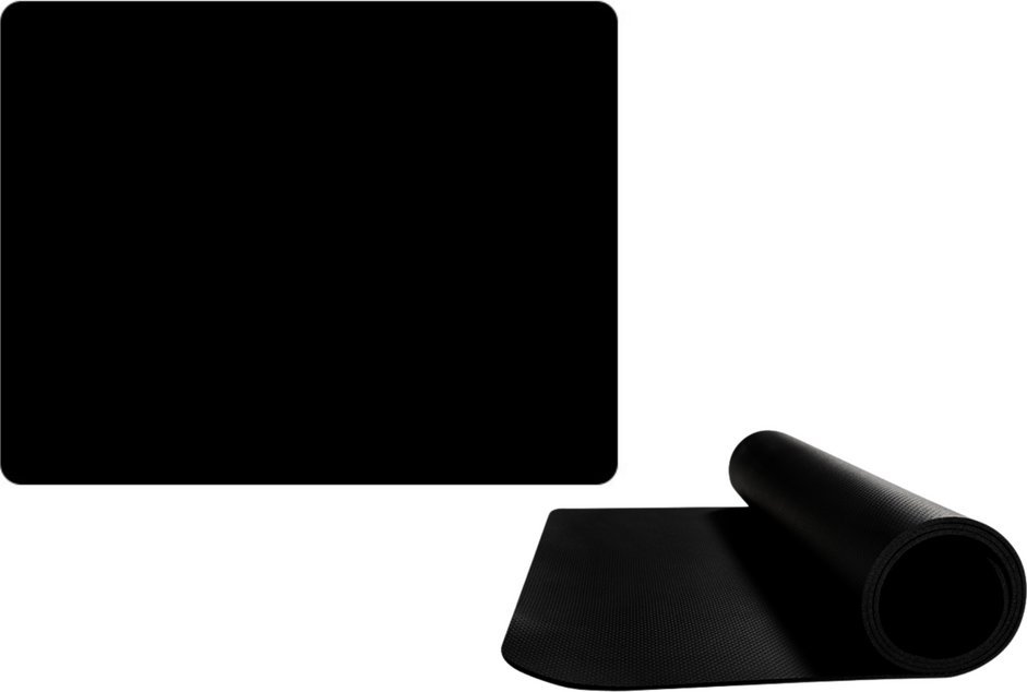 Mousepad zyre i madh, 120 x 60 cm, kundër rrëshqitjes, i zi