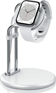 Stativ për Apple Watch Sodi SAW-300, bazë karikimi, alumini, argjend