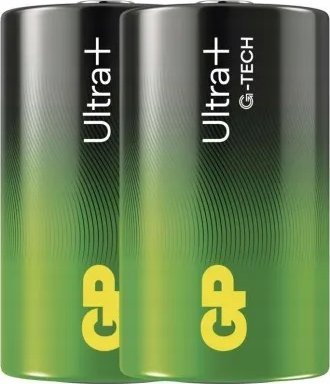 Bateri alkaline GP Ultra Plus D, 1.5V, paketë 2 copë