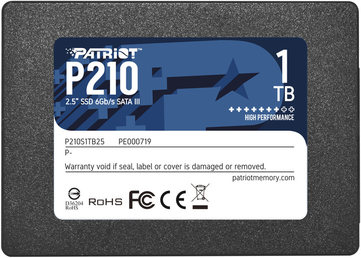 Disk SSD Patriot P210, 2.5", 1TB