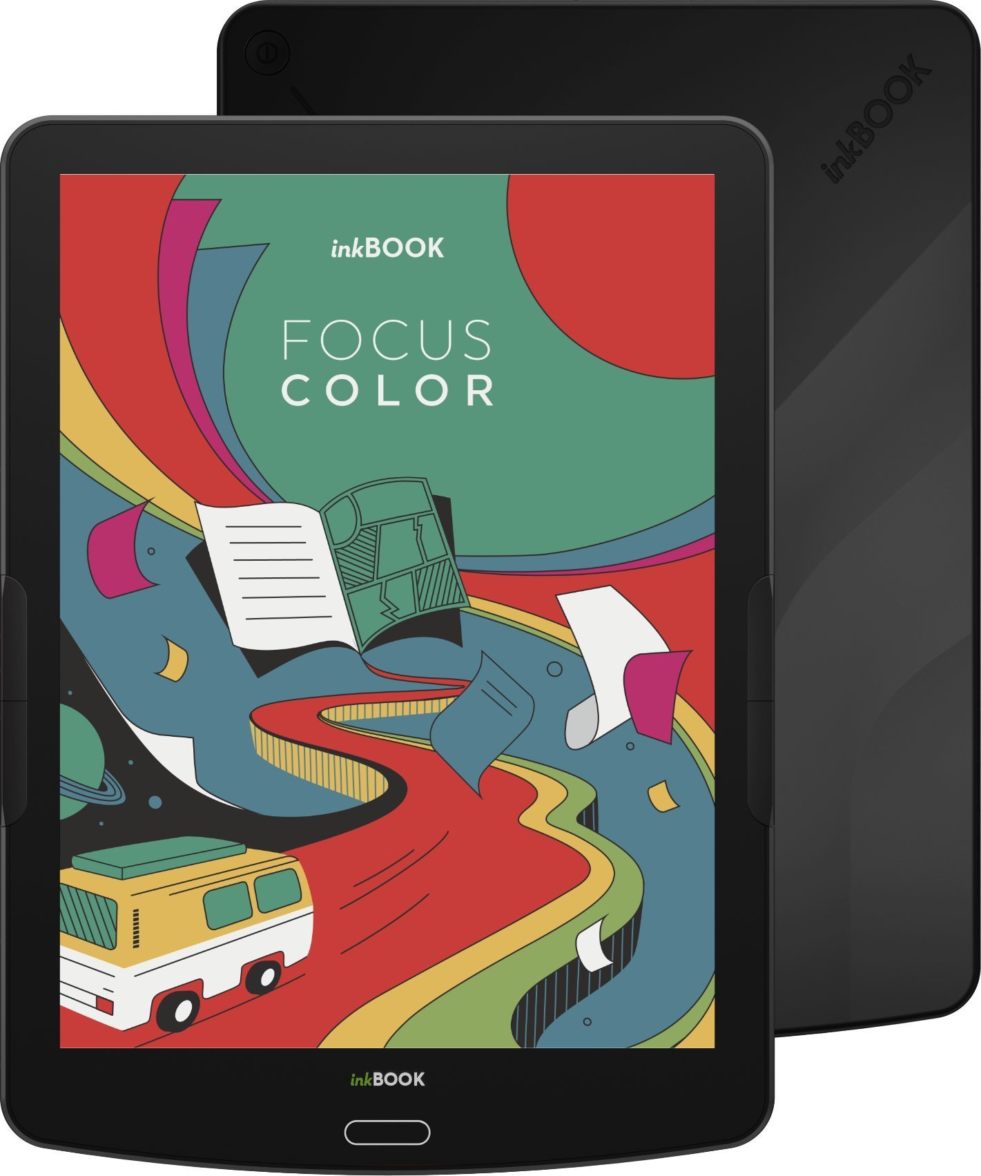 Заштитна навлака inkBOOK Focus Color 7.8", за е-книга, црна