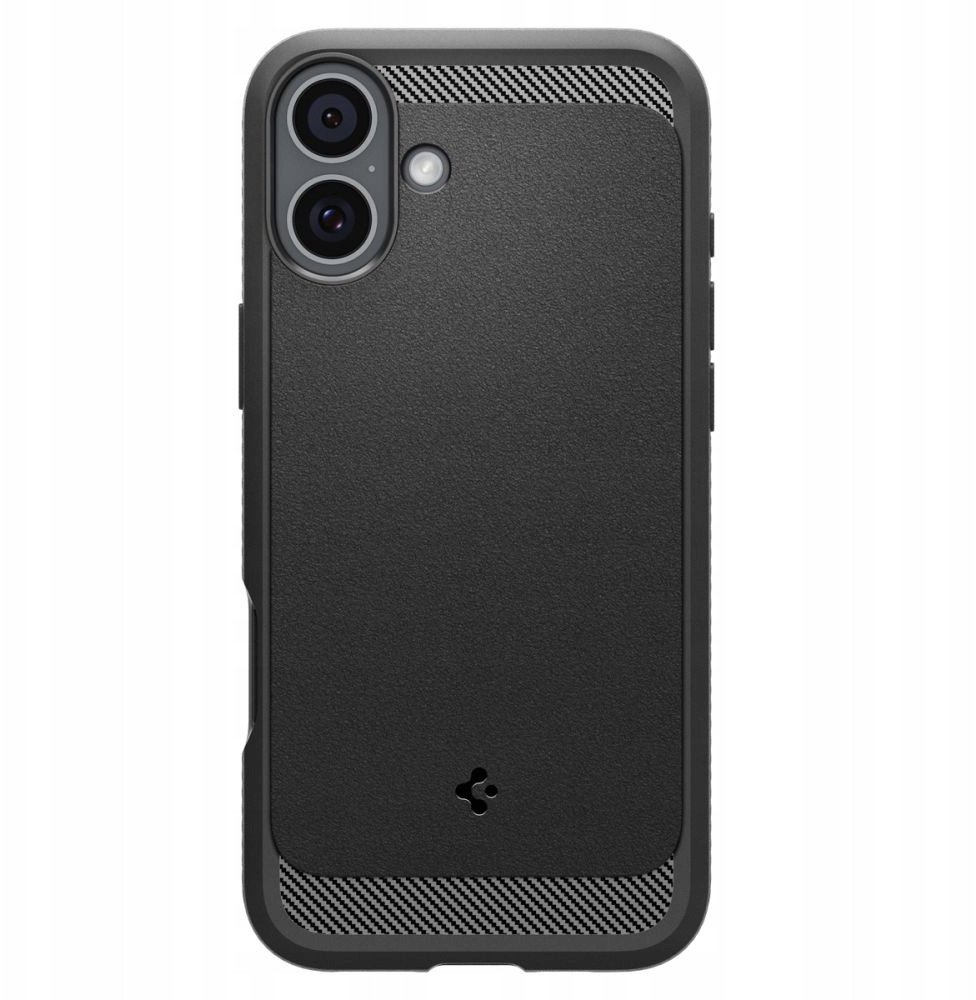 Mаска за телефон Spigen Rugged Armor MagSafe за iPhone 17, мат, црна
