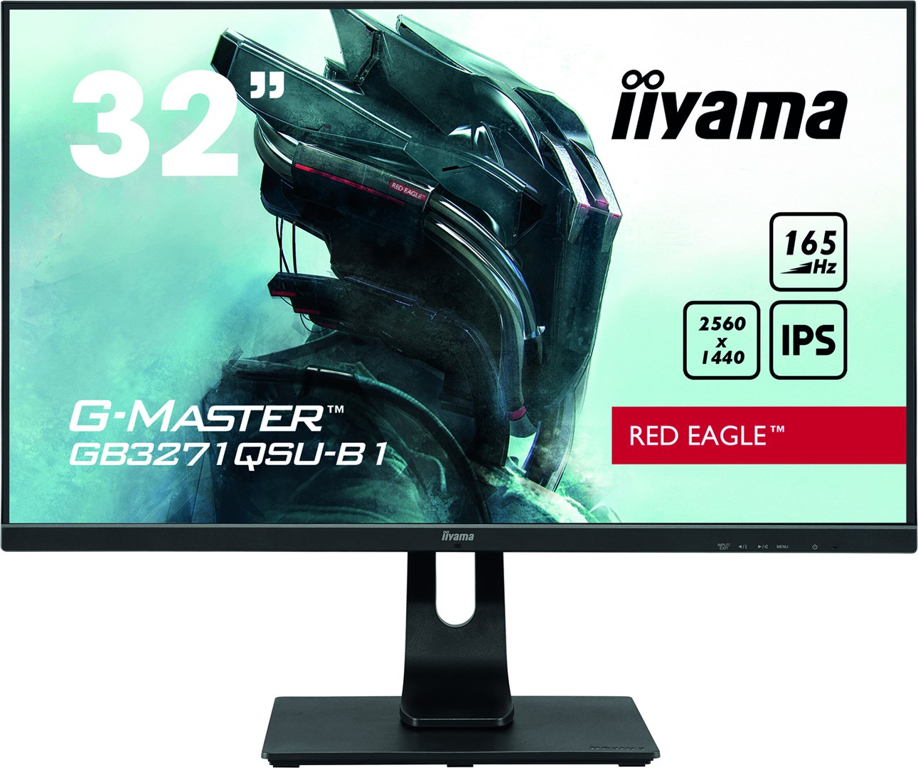 Monitor iiyama G-MASTER GB3271QSU-B1, 31.5", 2560 x 1440, Wide Quad HD, 165 Hz, i zi