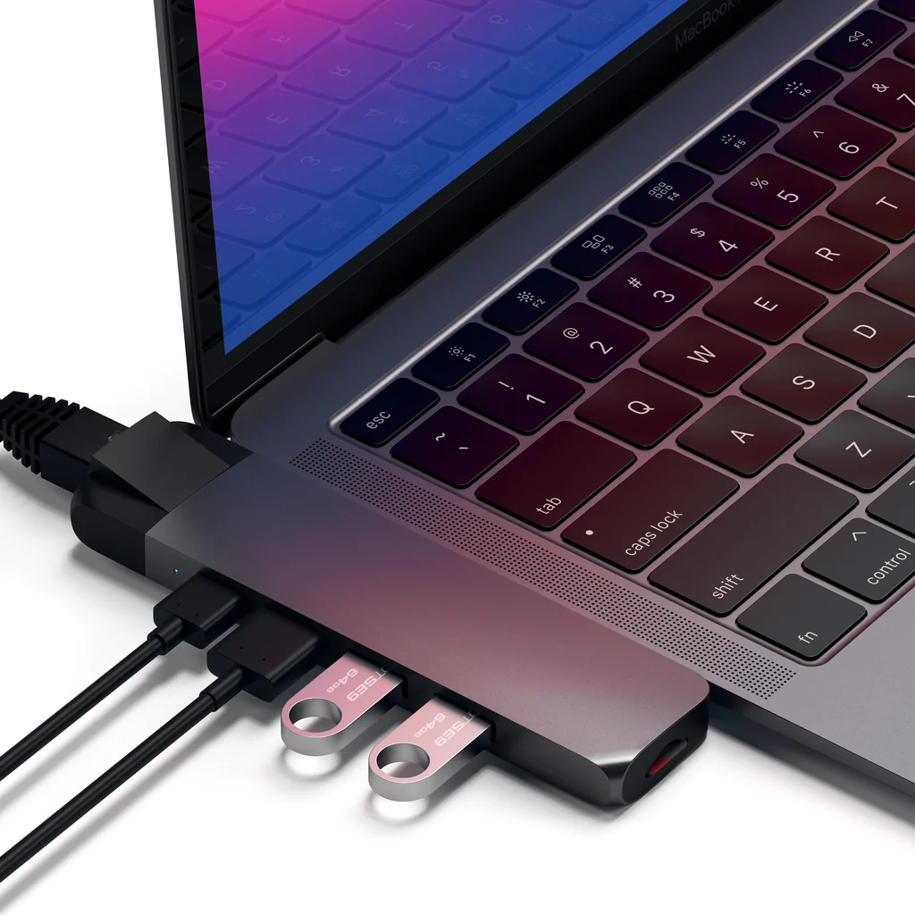 Përshtatës Satechi USB-C Pro HUB 4K Ethernet, i hirtë