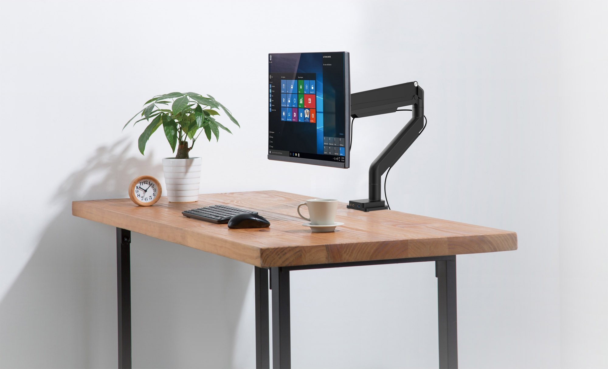 Носач за маса за монитор Инлајн 23158B, 17-32\", алуминиум, црн