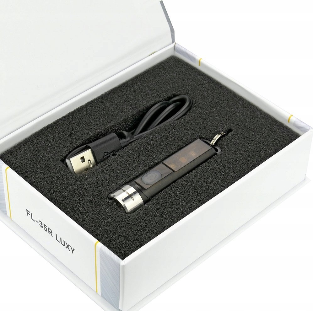 Elektrik dore varëse çelësash EverActive FL-35R Luxy, LED 350 lumens, USB-C i rikarikueshëm, i zi