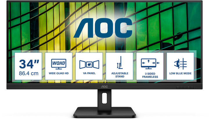 Monitor AOC U34E2M - LED monitor 34"