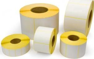 Etiketa vetëngjitëse Emerson, 58 x 43 mm, 700 copë, të bardha