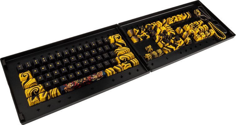 Set tastesh Traitors TIGER SKETCH Limited, PBT, layout US, i zi e i verdhë