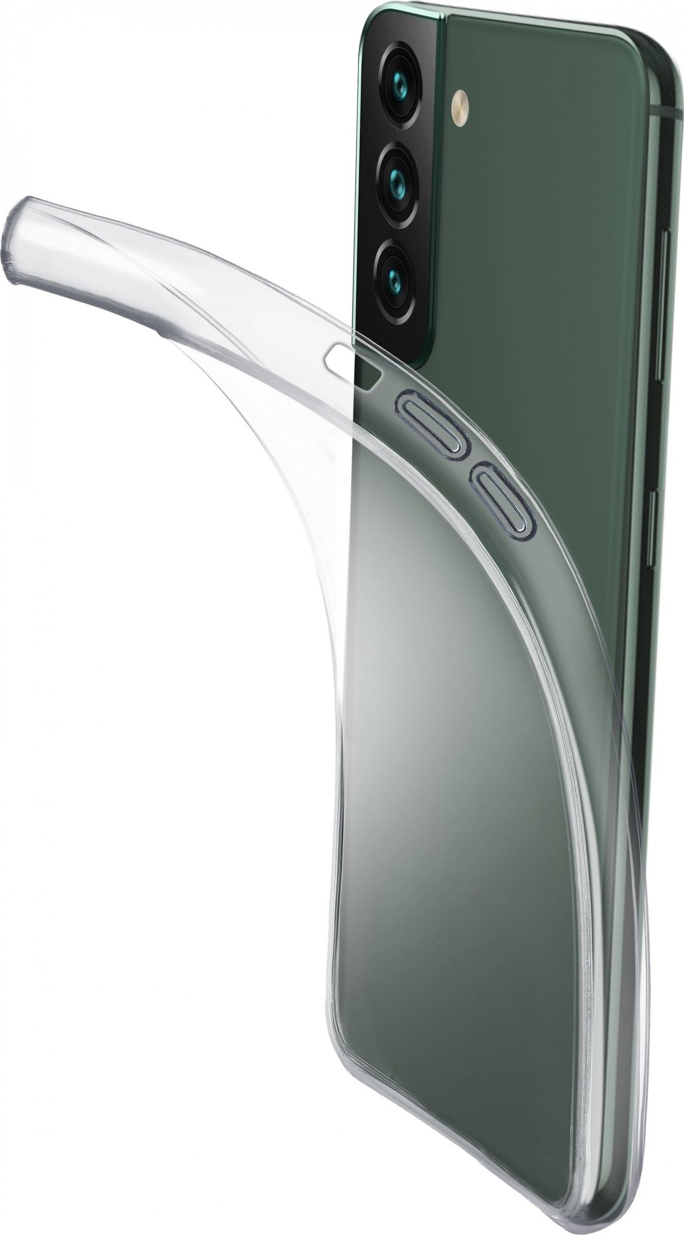 Mbulesë telefoni Cellularline Flexible Case Samsung Galaxy S22 Plus, silikoni fleksibël, transparente