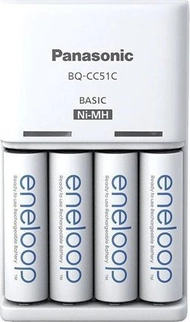 Karikues i baterive PANASONIC KJ51MCC40E + 4x bateri AA ENELOOP Karikues i baterive PANASONIC KJ51MCC40E + 4x bateri AA ENELOOP