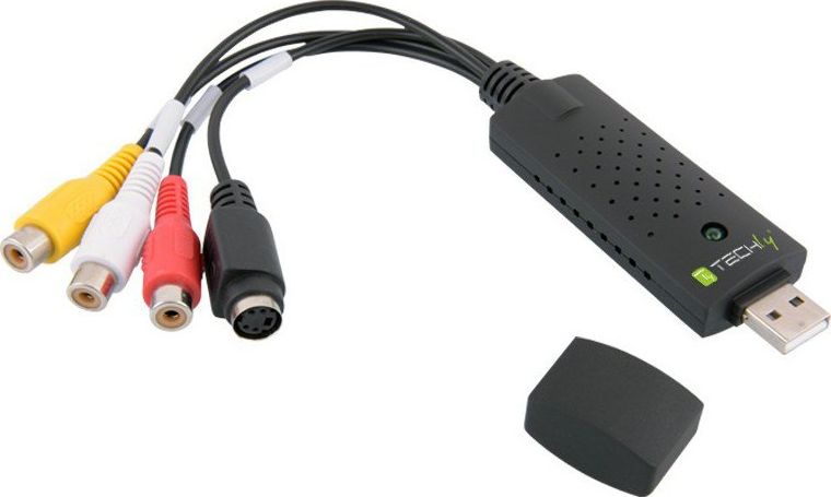 Kapës video USB Techly I USB VIDEO 700TY, USB 2.0, RCA dhe S Video, i bardhë