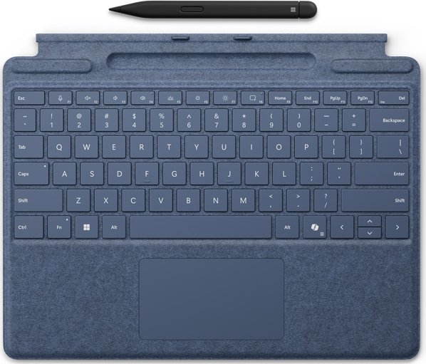 Tastierë Microsoft Surface Pro me Touchpad dhe Slim Pen, QWERTZ, me Fn keys, e zezë
